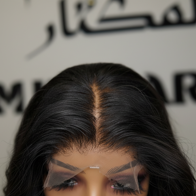 Enhanced 4X4 lace closure parting view