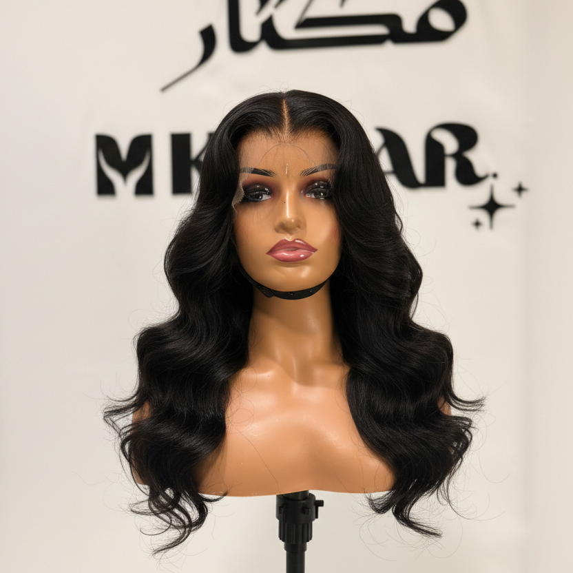 Enhanced body wave wig with defined waves