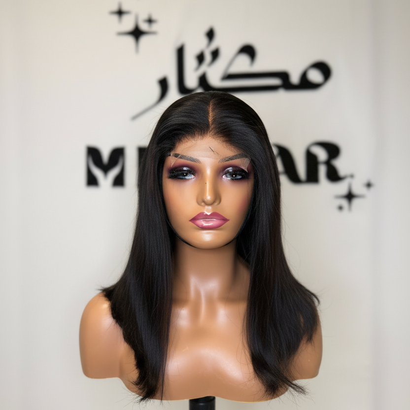 Enhanced straight hair wig with professional quality